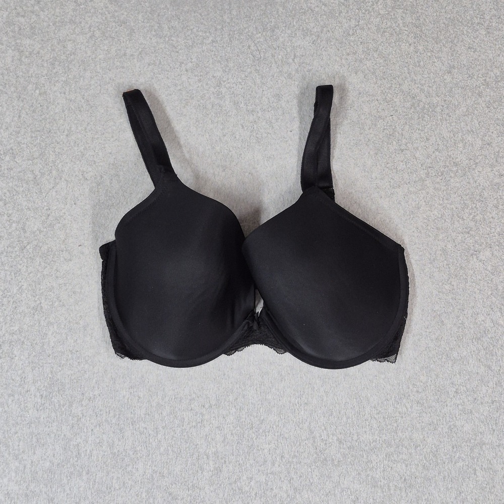 Victoria's Secret Women Bra 34DD Black Dream Angels Perfect Coverage T Shirt